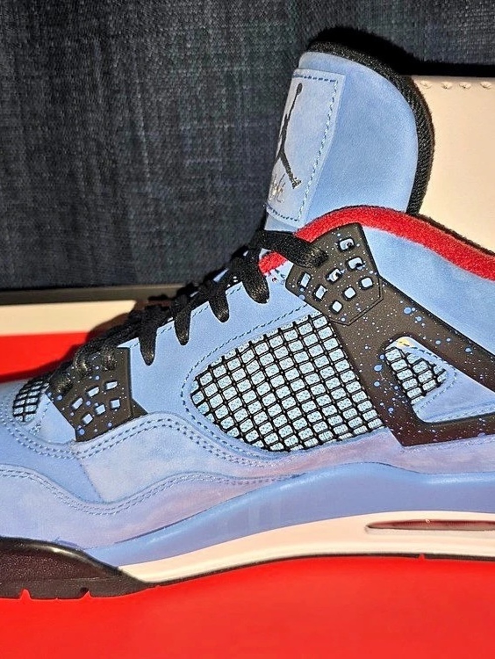 Jordan Air Jordan 4 Retro 'Cactus Jack' Sneakers Blue & Black